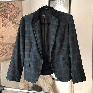 Talbots plaid blazer